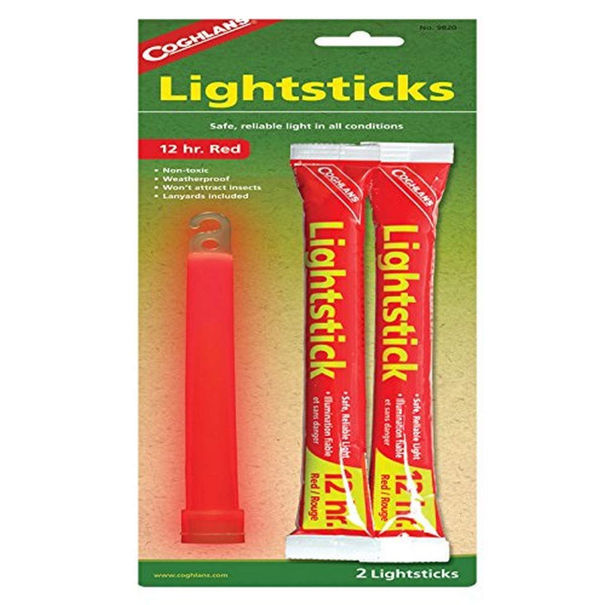 Coghlan's Pack Of 2 Red Lightsticks - 9820