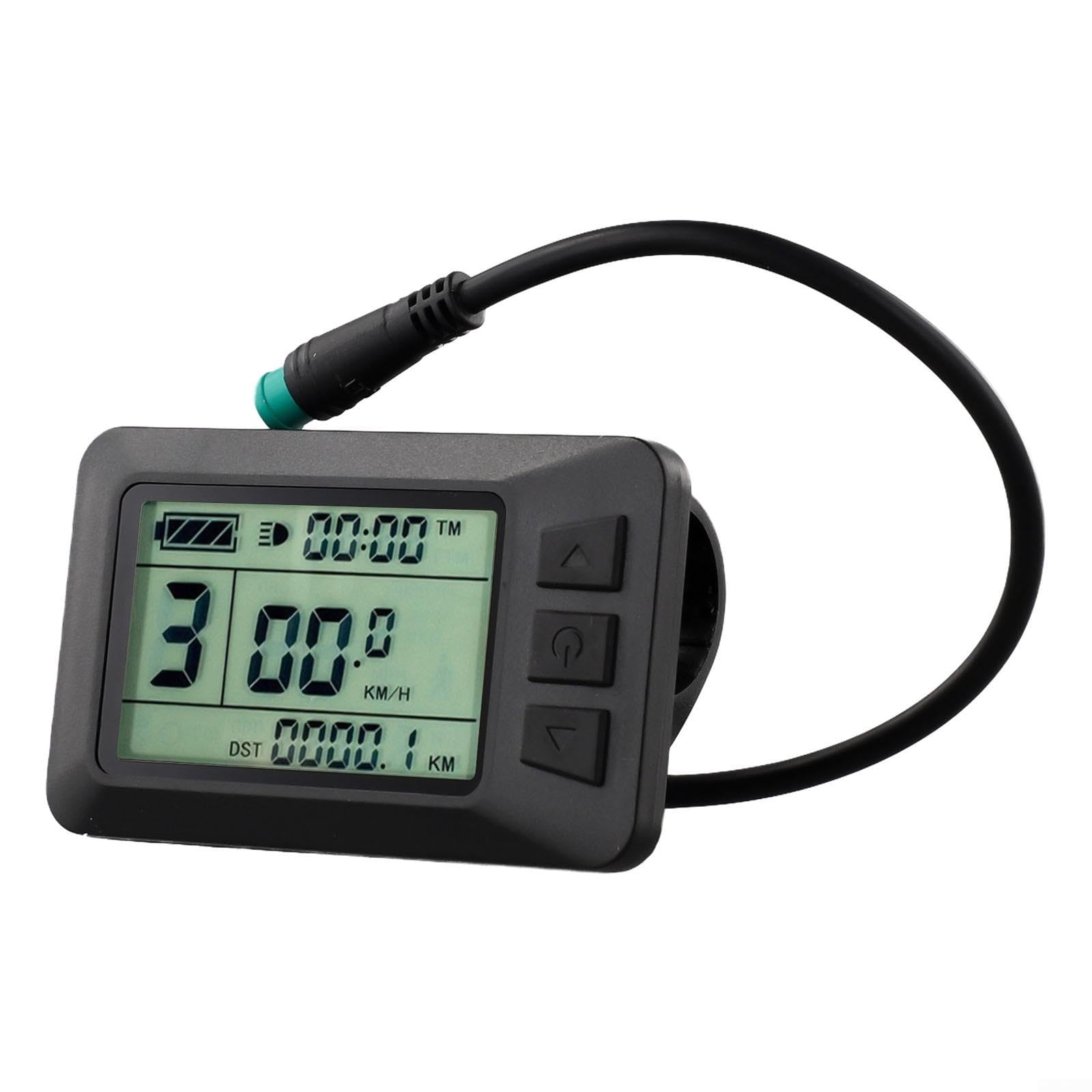 Contachilometri Elettrico Bici 82x48mm Plastica | Interfaccia USB 5 pin, per protezione acqua, compatibilità e-bike, dati chiari in per tempo reale