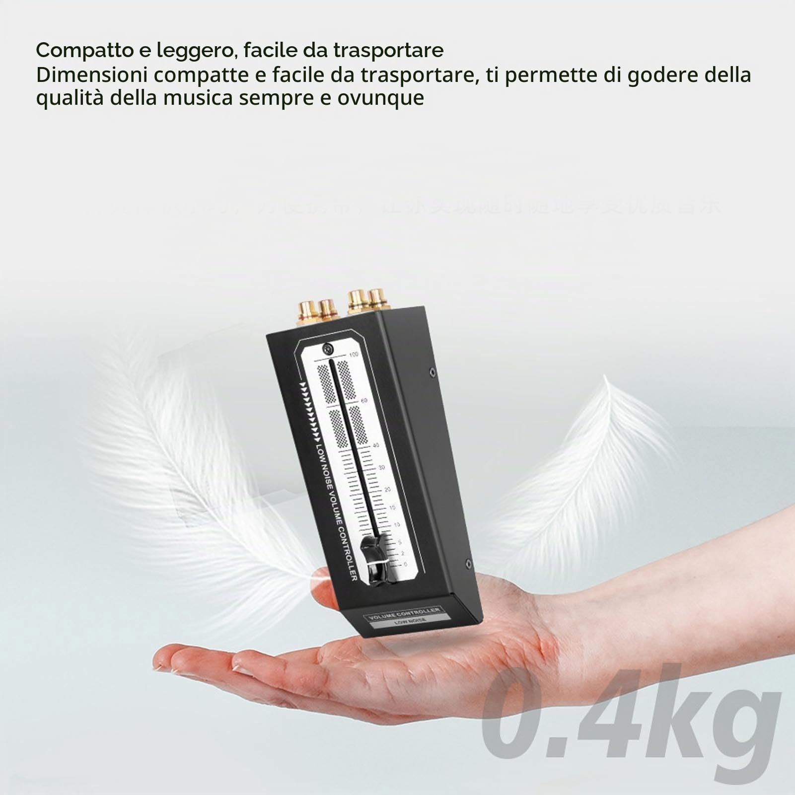 Controllo Volume Preamplificatore Passivo, Controllo Preciso Senza Perdita Amplificatore Alimentazione Con Connettore for Sistemi Audio Domestici Home Theater e Professionisti