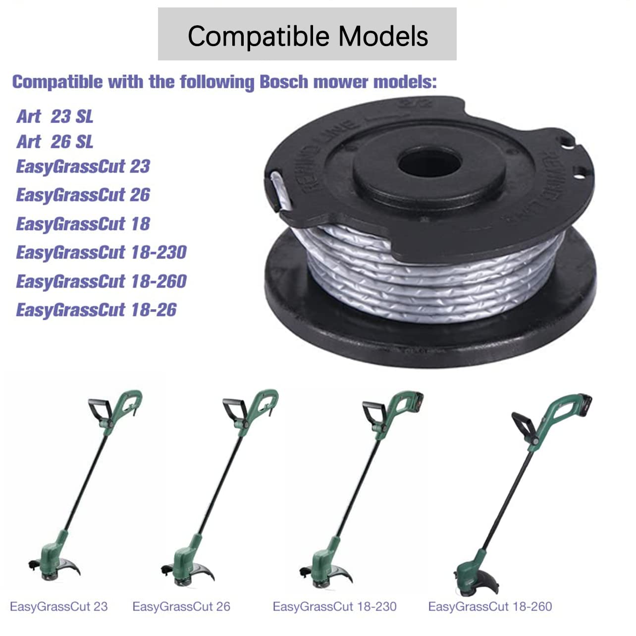 Bobina Per Tagliabordi Bosch - Doppia, Alimentazione Automatica, Compatibile Con Modelli ART 23/26 SL - Foto 6