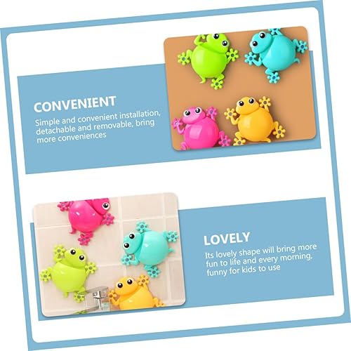 Miniatura 7 de ABOOFAN Soporte para cepillos de dientes, soporte para lápices montado en la pared, soporte para bolígrafo de dientes, cubierta de cepillo de