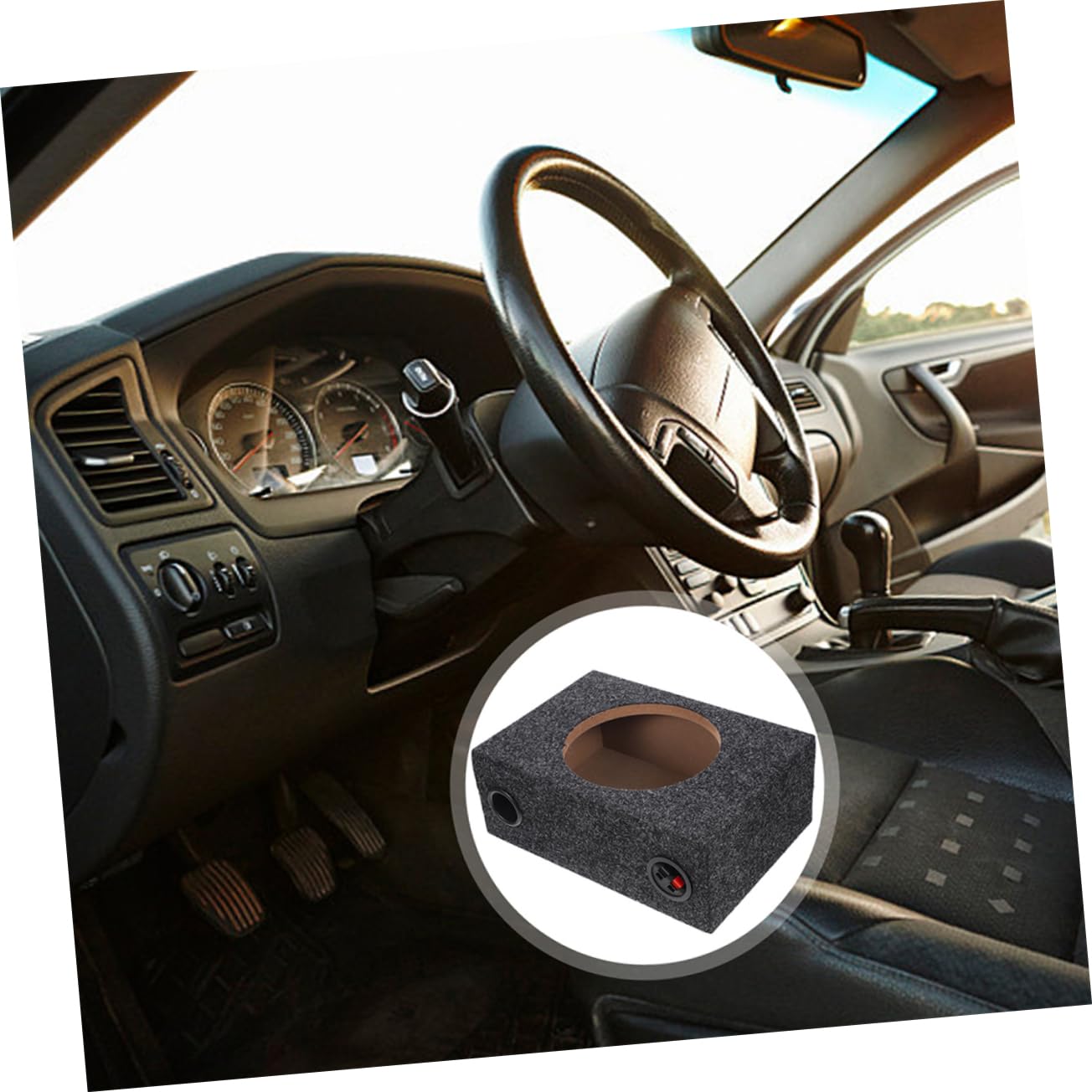 Caja De Subwoofer para Coche 10 Pulgadas, Carcasa Delgada De Madera Resistente para Vehículo, Recinto Sellado para Graves Profundos, Uso Audio Automotriz y Personalización