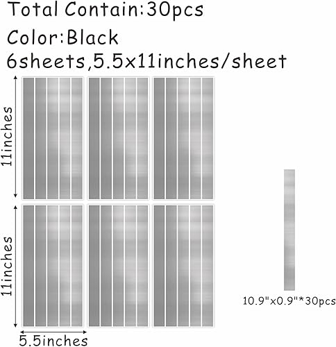 Miniatura 3 de Adhesivos acrílicos para pared, azulejos de espejo a rayas para decoración de sala de estar, calcomanías de pared de líneas extraíbles, adhesivo de