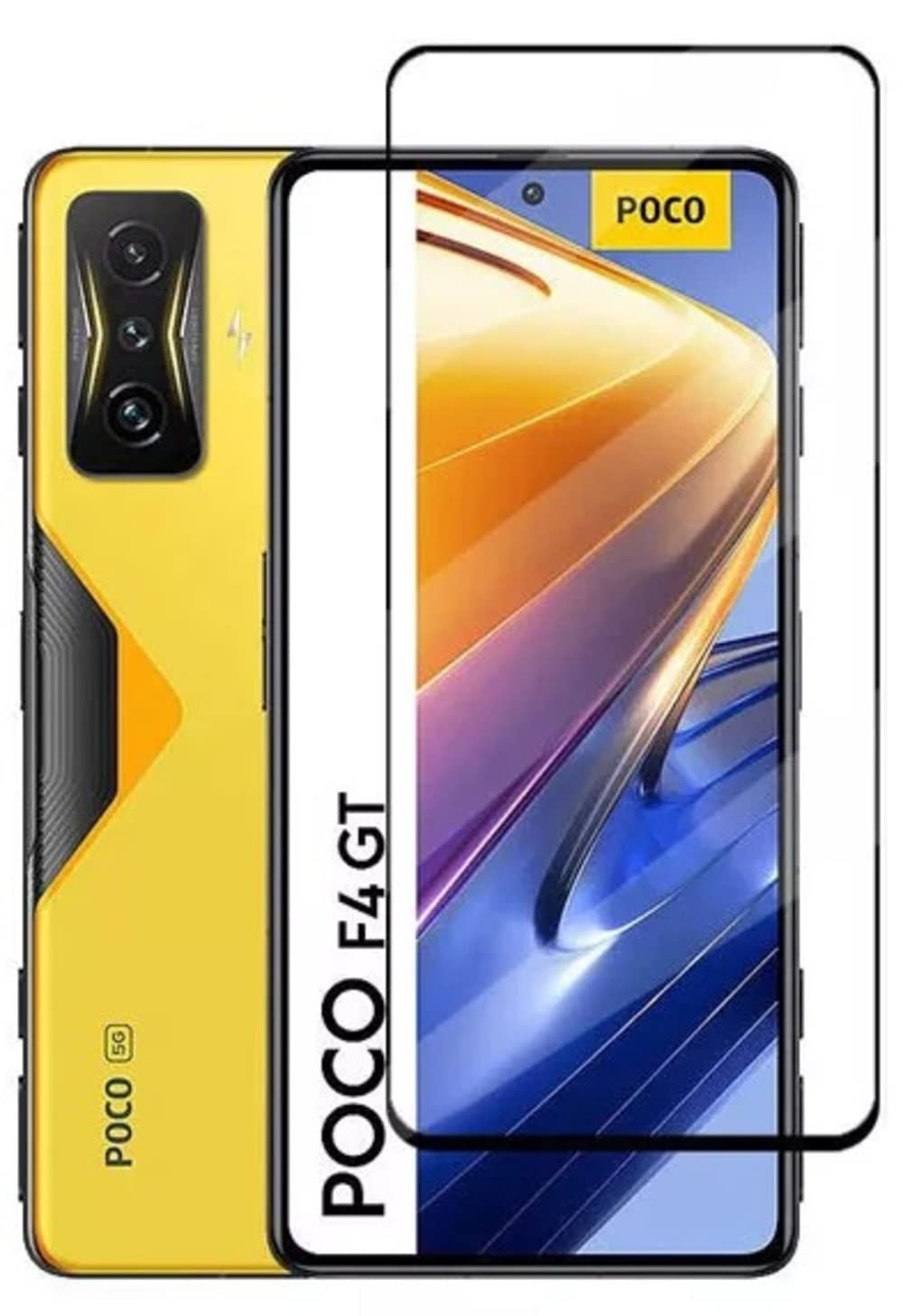 Zubitech Screen Protector for Xiaomi POCO F4 GT Tempered Glass Screen Protector 9H Hardness Anti Fingerprint Scratch Resistance for Xiaomi POCO F4 GT