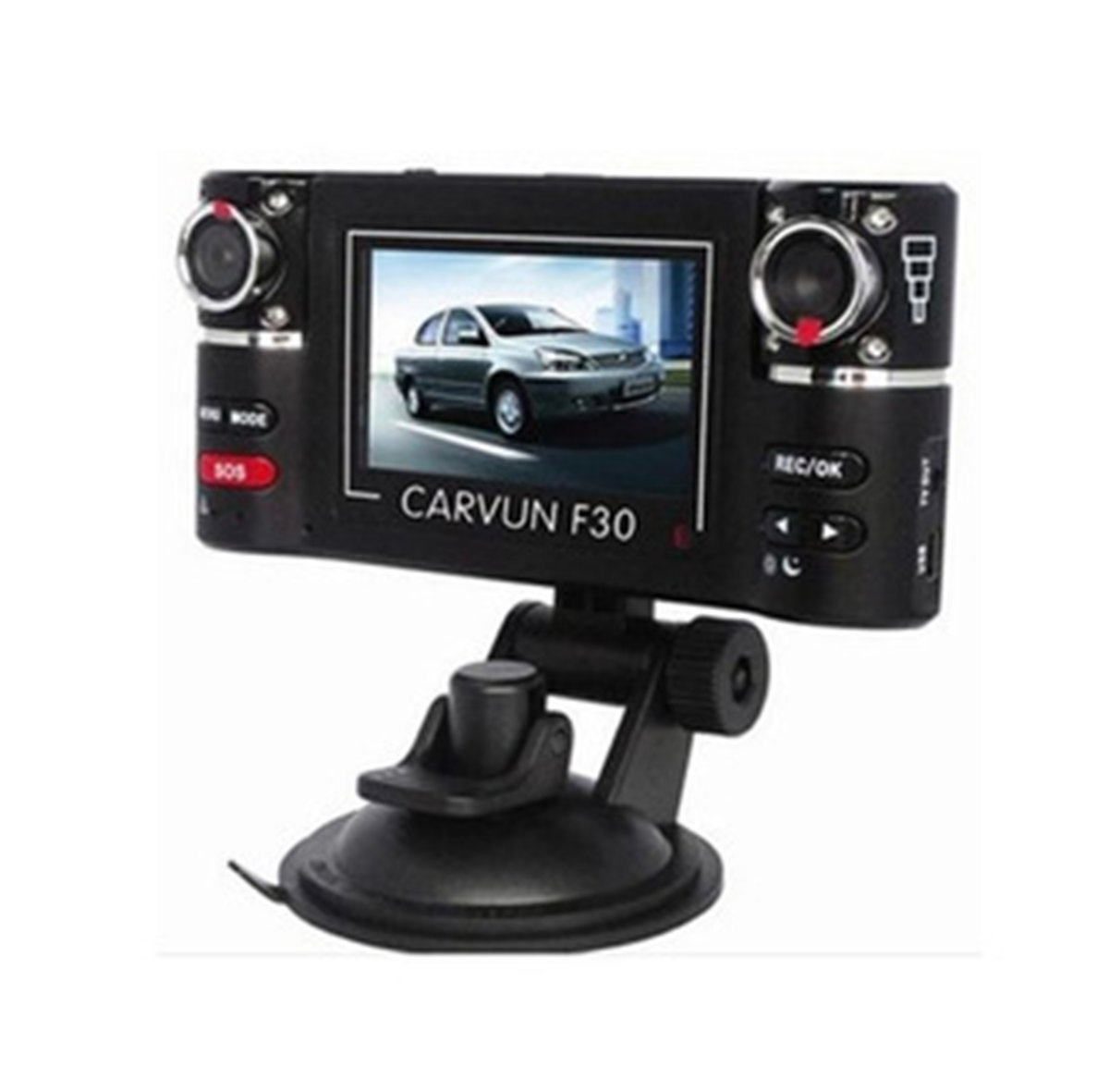 ZTHY 2.7" HD Dual Lens Car Camera DVR Dash Cam Video Recorder Night Vision SOS F30