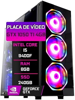 PC Gamer Blue PC Intel Core i5 9400f (Nona Geração) 8GB DDR4 Geforce GTX 1050ti 4GB SSD 240GB Fonte 500W