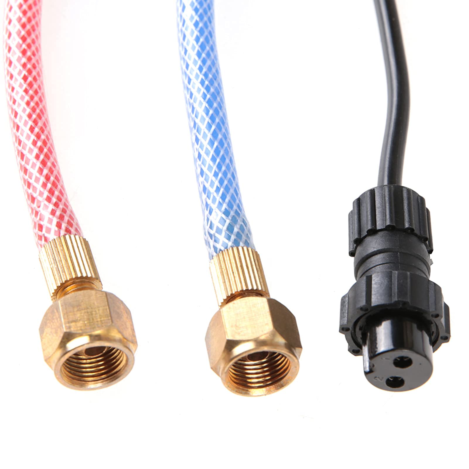 Torcia per Saldatura Tig, Torcia per Saldatura Tig Raffreddata Ad Acqua Set Connettore Dado WP18 Cavo Ergonomico Funzionamento Semplice per Saldatore Tig WP18, Kit (4 m