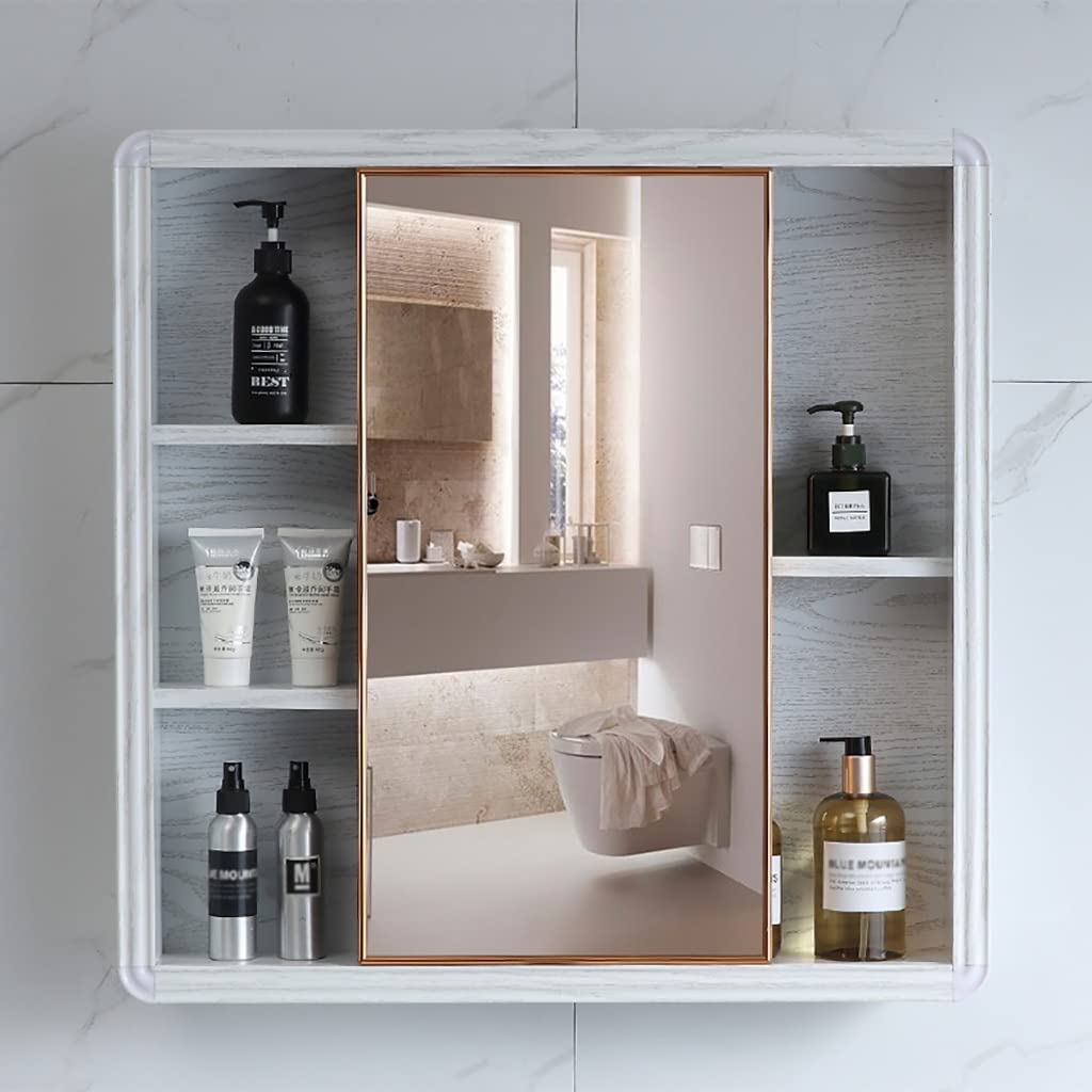 LED Medicine Cabinet with Light Wall Mounted Mirror Cabinet Anti-Fog 3-Color New