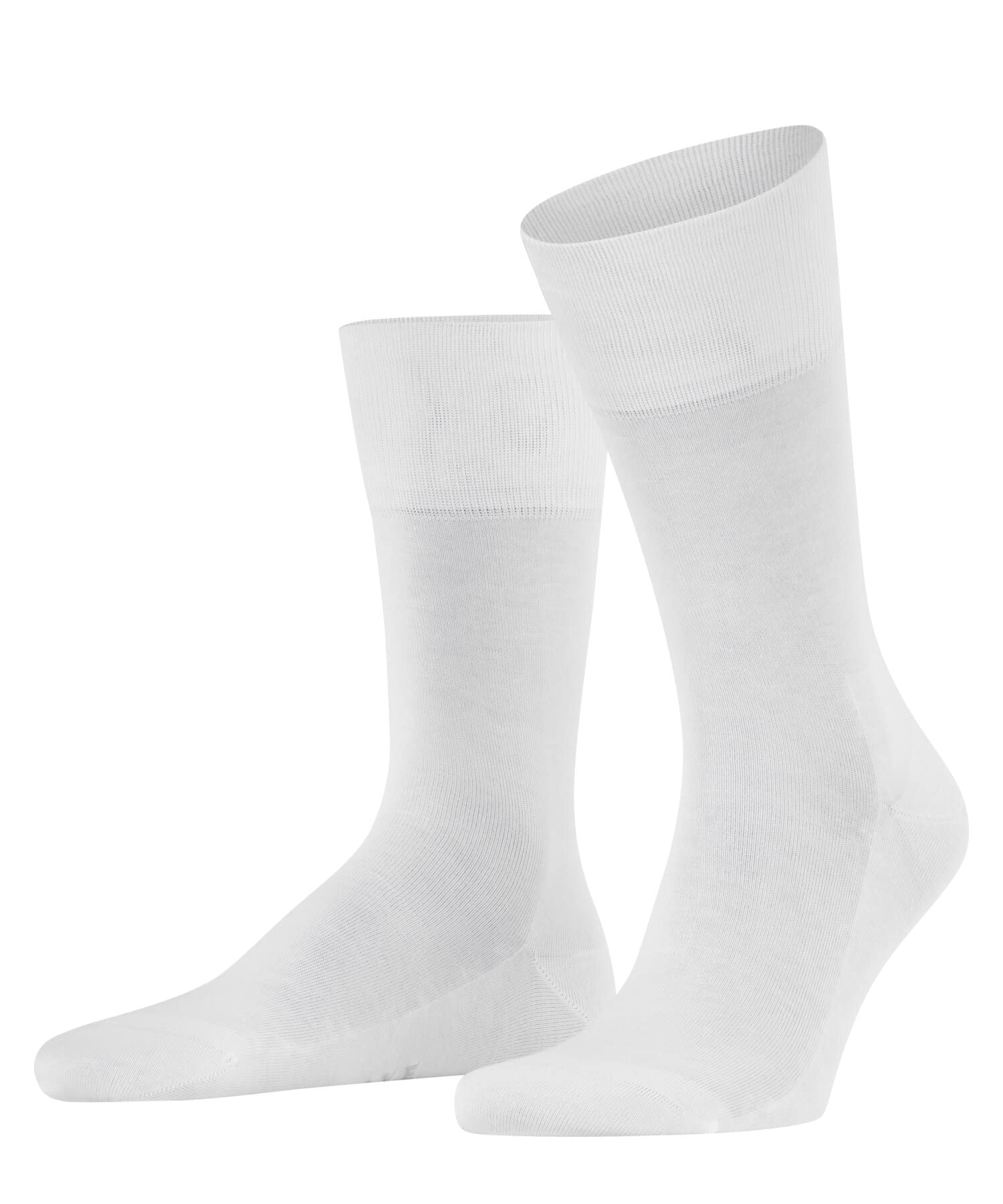FALKE Men's Tiago M So Fil D'Écosse Cotton Plain 1 Pair Socks, White 2000, 5.5-6.5