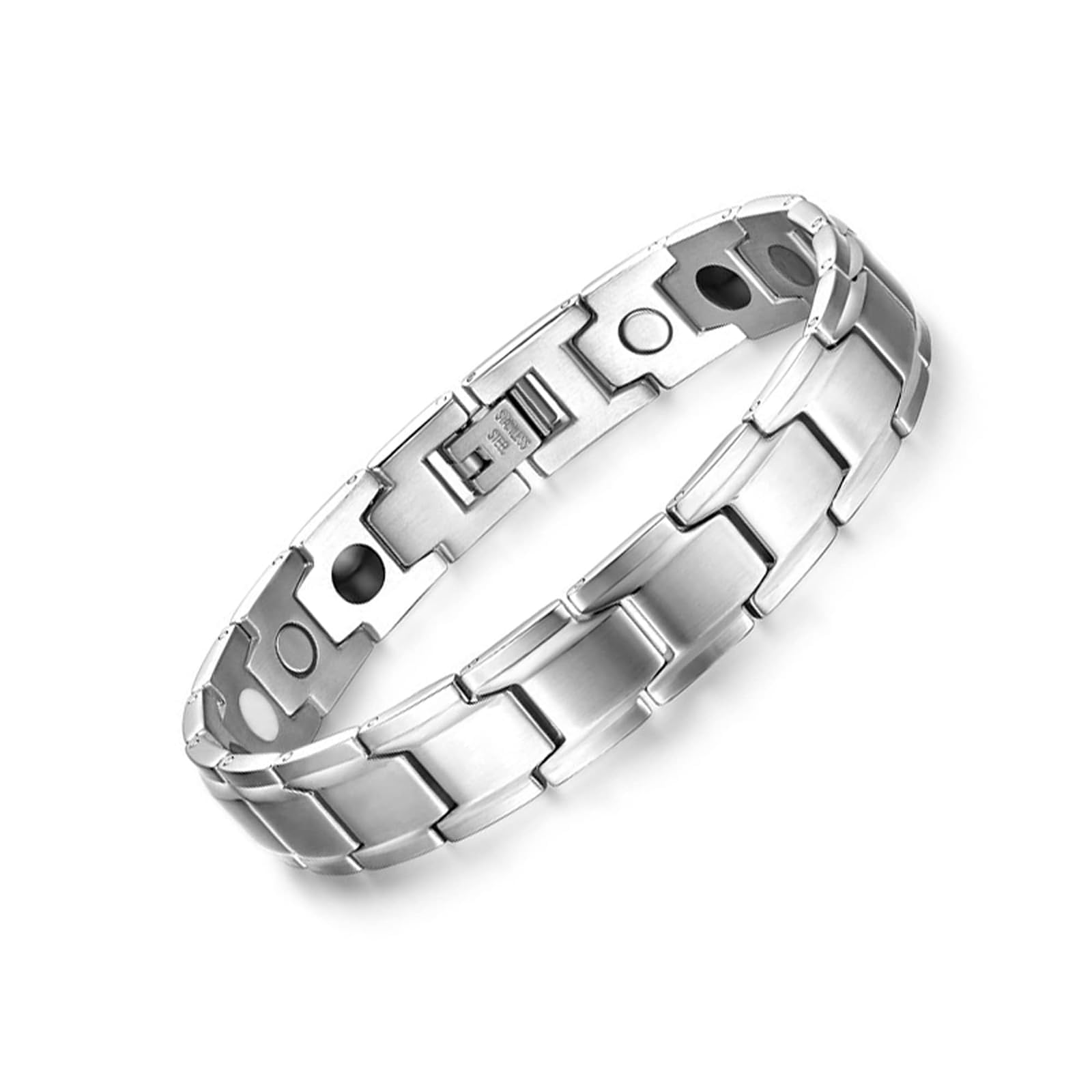 Bracelet for Men, Bracelet for Men Stylish, Italian Charm Bracelet for Boyfriend Anniversary Gift for Husband Hand Bracelet for Man Premium Material(8.5in Silver)