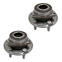 Vista 267 de TRQ Juego de 2 rodamientos de rueda trasera y conjunto de cubo con sensor ABS compatible con Ford Transit Connect 2014-2018