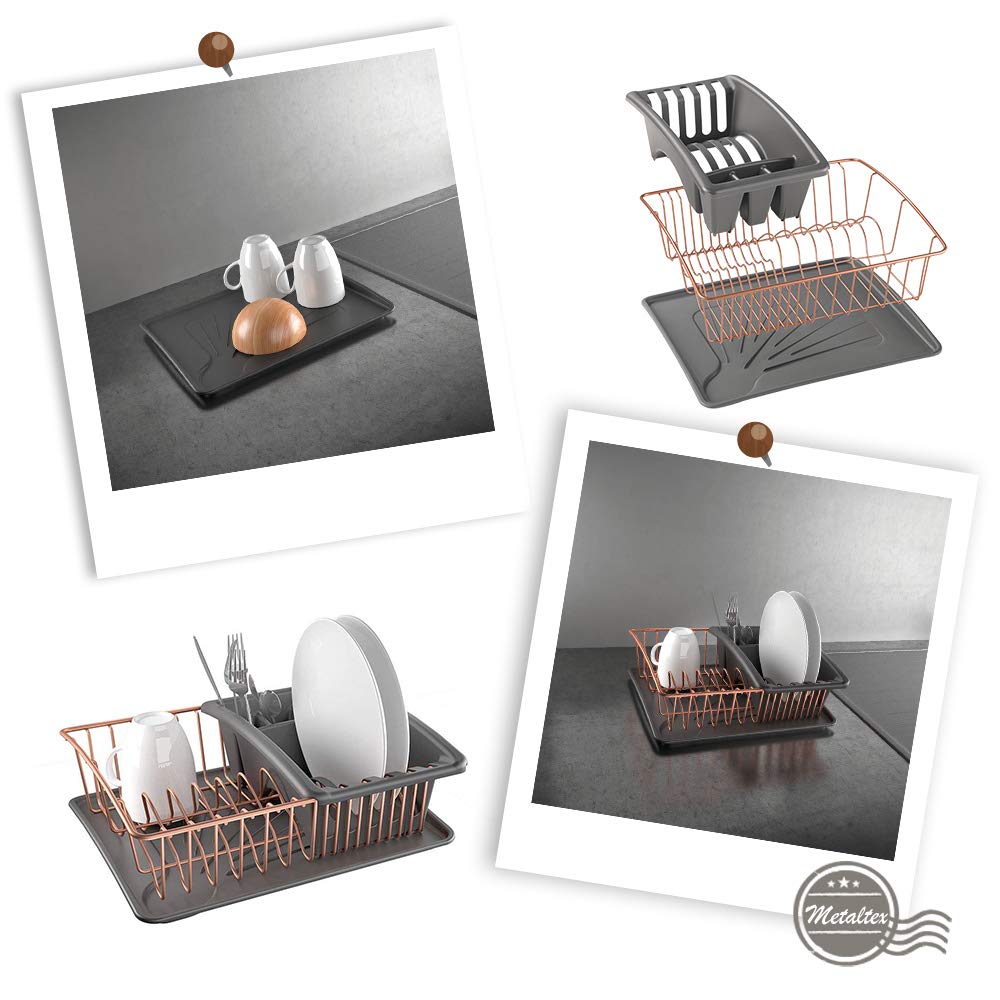 Metaltex Aquatex Plus kosz na zmywanie, metal, miedź, 35 x 32 x 12 cm