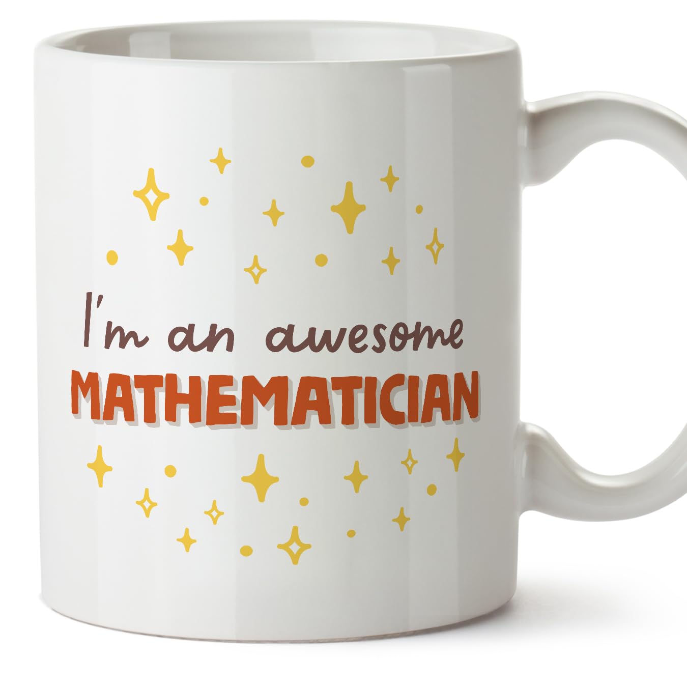 MUGFFINS Mathematician Man Mug - in English - I'm Awesome! - Funny Gift for Colleagues - Ceramic 11oz Mug