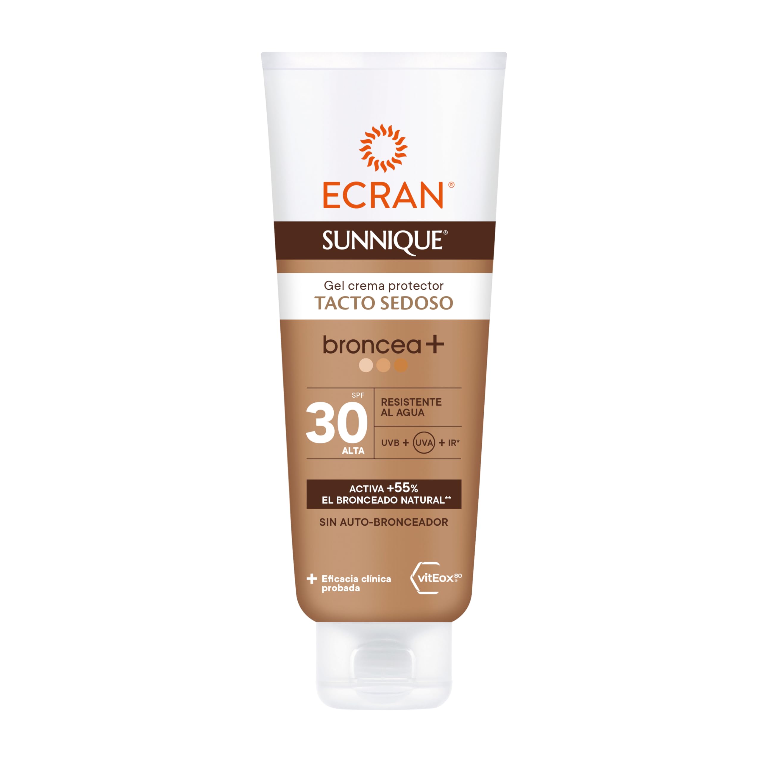 Ecran Sunnique Bronze F30 Cream Gel 250ml