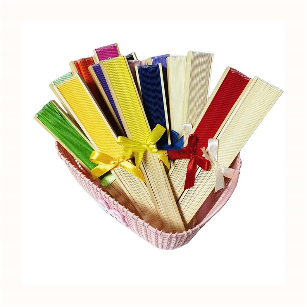 20-80Pcs Personalisieren Hochzeit Party Gefälligkeiten Für Kinder Geburtstag Geschenk Bambus Tuch Hand Fan Mit Geschenkbox Für Gast