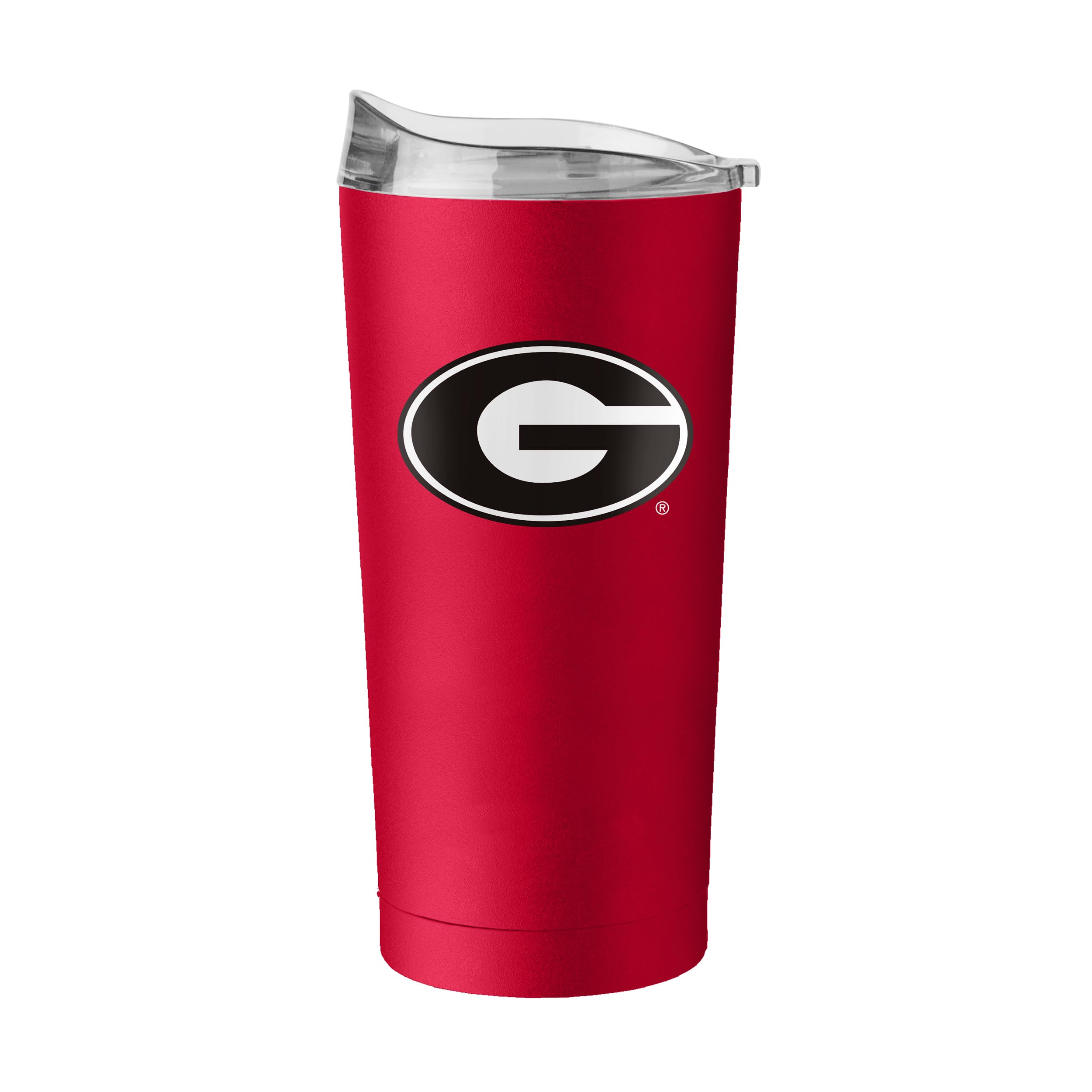 Logo Brands NCAA 20 oz Powder Coat Stainless Tumbler -Double-Wall Insulated Everday Tumbler for Hot or Cold Drinks, High Lip Lid, Team Color