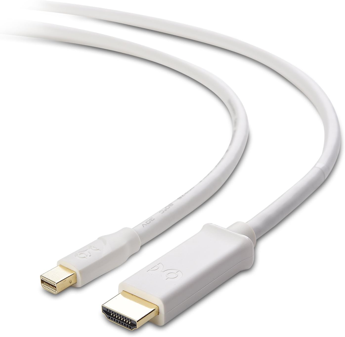 Cable Matters 4K Mini DisplayPort to HDMI Adapter Cable in White 25 Feet - Thunderbolt and Thunderbolt 2 Port Compatible