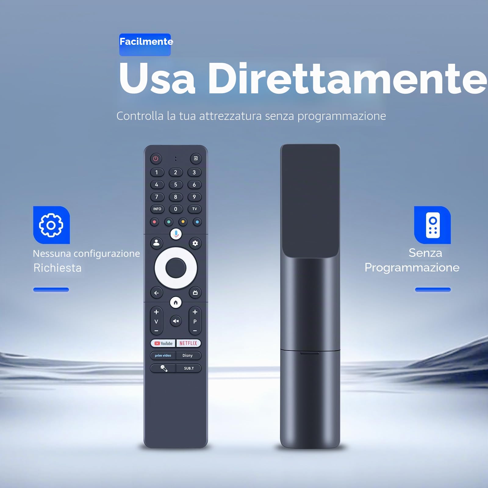 Telecomando Vocale SRC-4020-01 Per TV VISION, Caixun, SANSUI, THOMSON – Infrarossi, Nessuna Programmazione