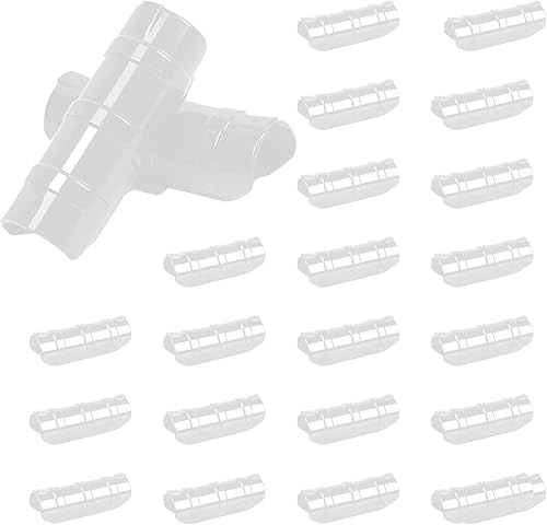 60 clips de invernadero de 34 pulgadas, abrazaderas de plástico negro, clips de tubo para edificios de jardín, películas de invernadero, redes de