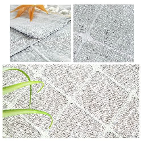 Ajerg Coffee Table Cloth, Coffee Table Cloths For Living Room Cover With Pockets And Tassel, Waterproof Small Rectangle Striped Coffee Tablecloths Washer Dryer Fridge Top Dust Cover - 20X57Inch #TOP6