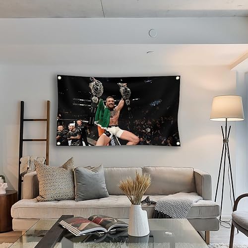 Miniatura 4 de TOWERS Conor Mc-Gre-gor - Bandera de boxeo de 3 x 5 pies, banderas divertidas resistentes a los rayos UV a la decoloración y duradera bandera de