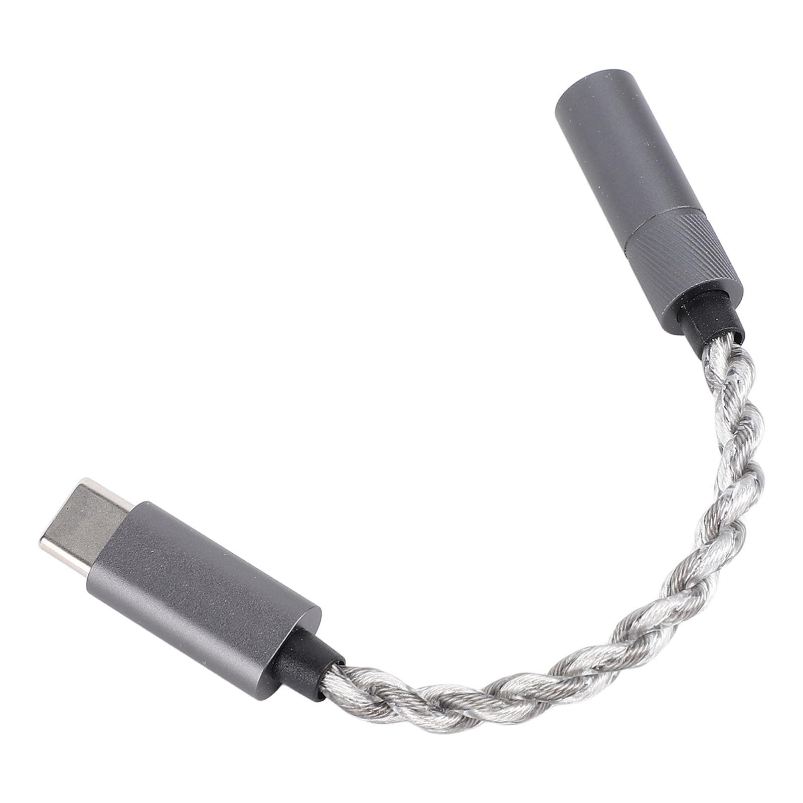 Cavo Adattatore USB Tipo C a 4,4 Mm, Cavo Amplificatore Jack per Cuffie HiFi da USB C Maschio a Femmina da 4,4 Mm, 384 KHz/32 Bit, per Dispositivi di Tipo C, 3,9 Piedi