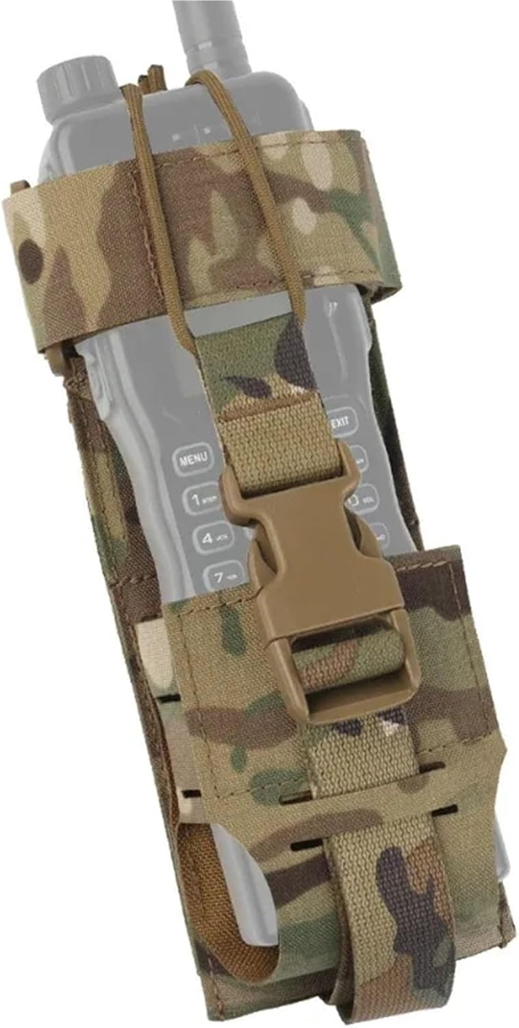 MOLLE Pouch Radio Case Modular Quick-Release Multi-Radio Walkie Talkies Adjustable Storage Bag
