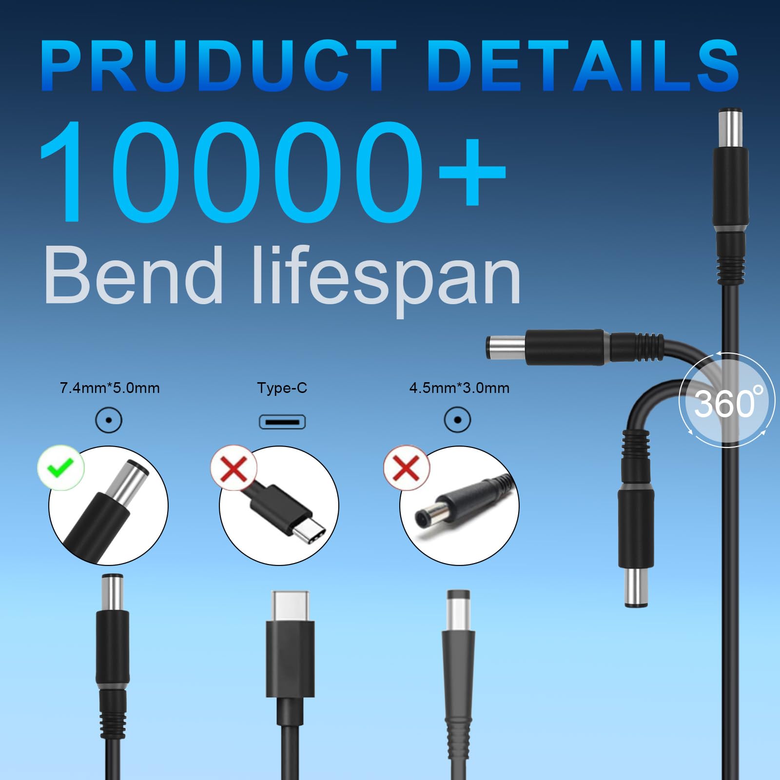 Cargador para portátil de 240 W