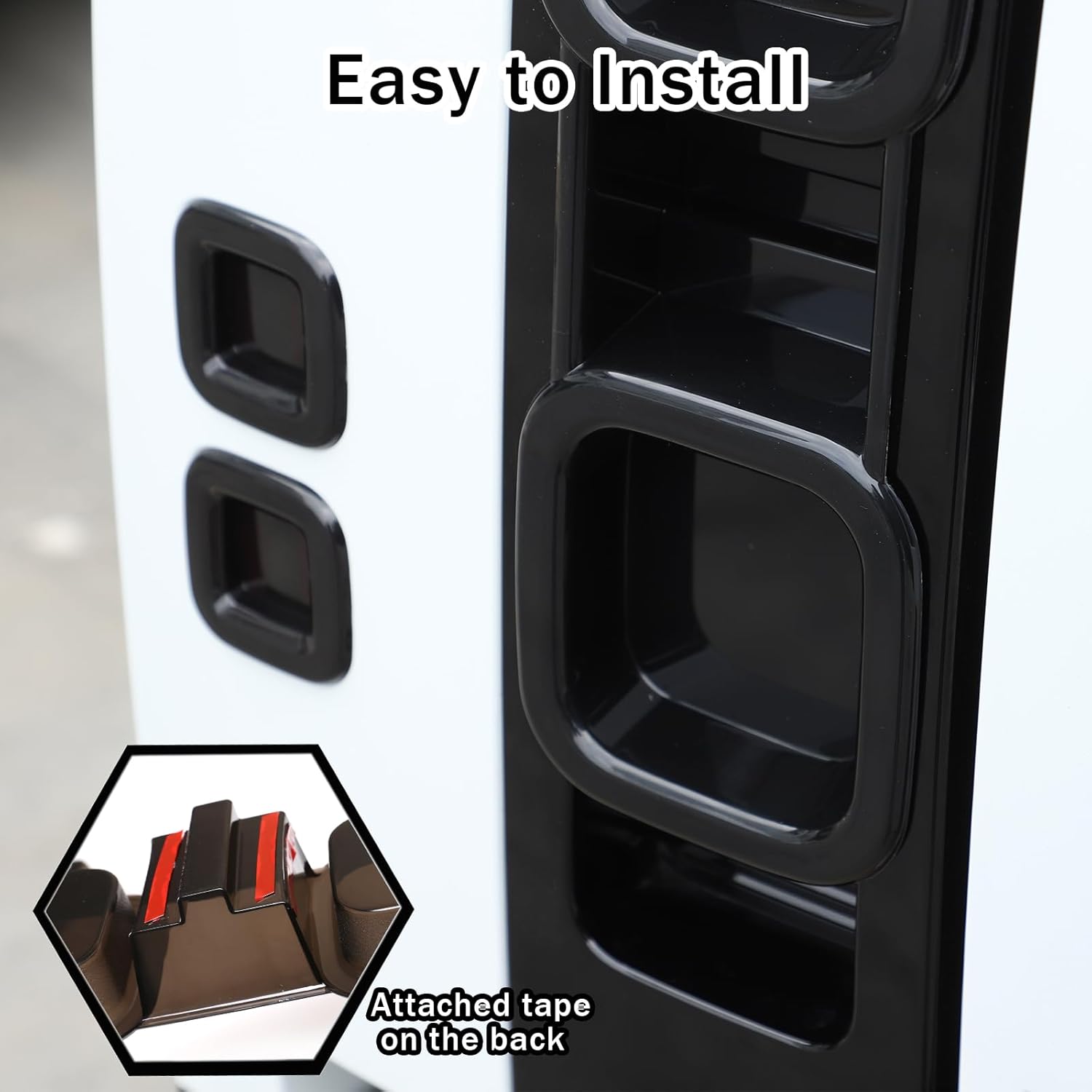 Tail Light Lamp Guard Covers Compatible with Rover Defender 110 2020-2025, Smoked Tinted Light Cover Trim Accessories ABS Material, Transparent Gray