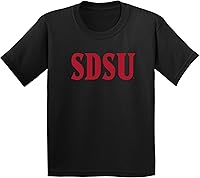 Vista 1 de NCAA Basic Block - Camiseta juvenil de color del equipo, universidad San Diego State Aztecs Negro