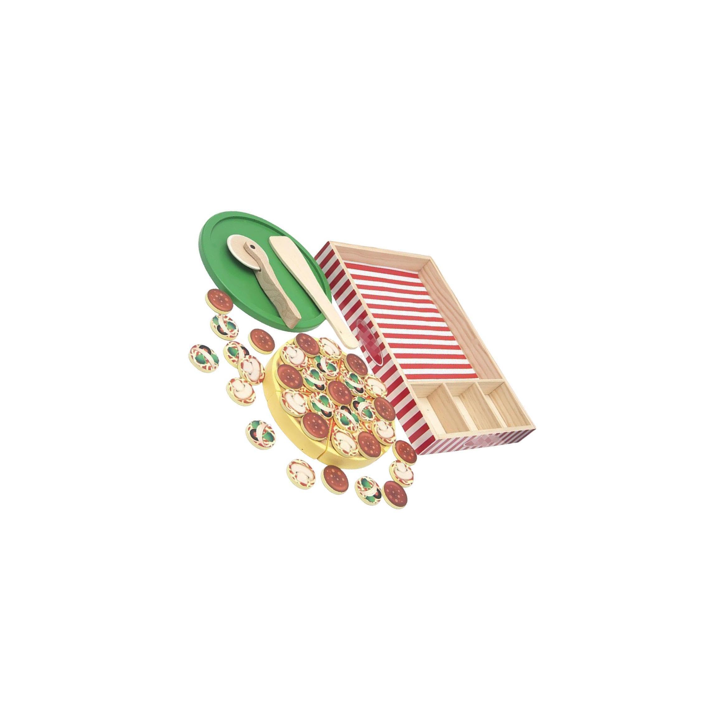 Set da cucina giocattolo per pizza in legno creativo per bambini, gioco di finzione, promuove le capacità comunicative e il gioco cooperativo. Set da