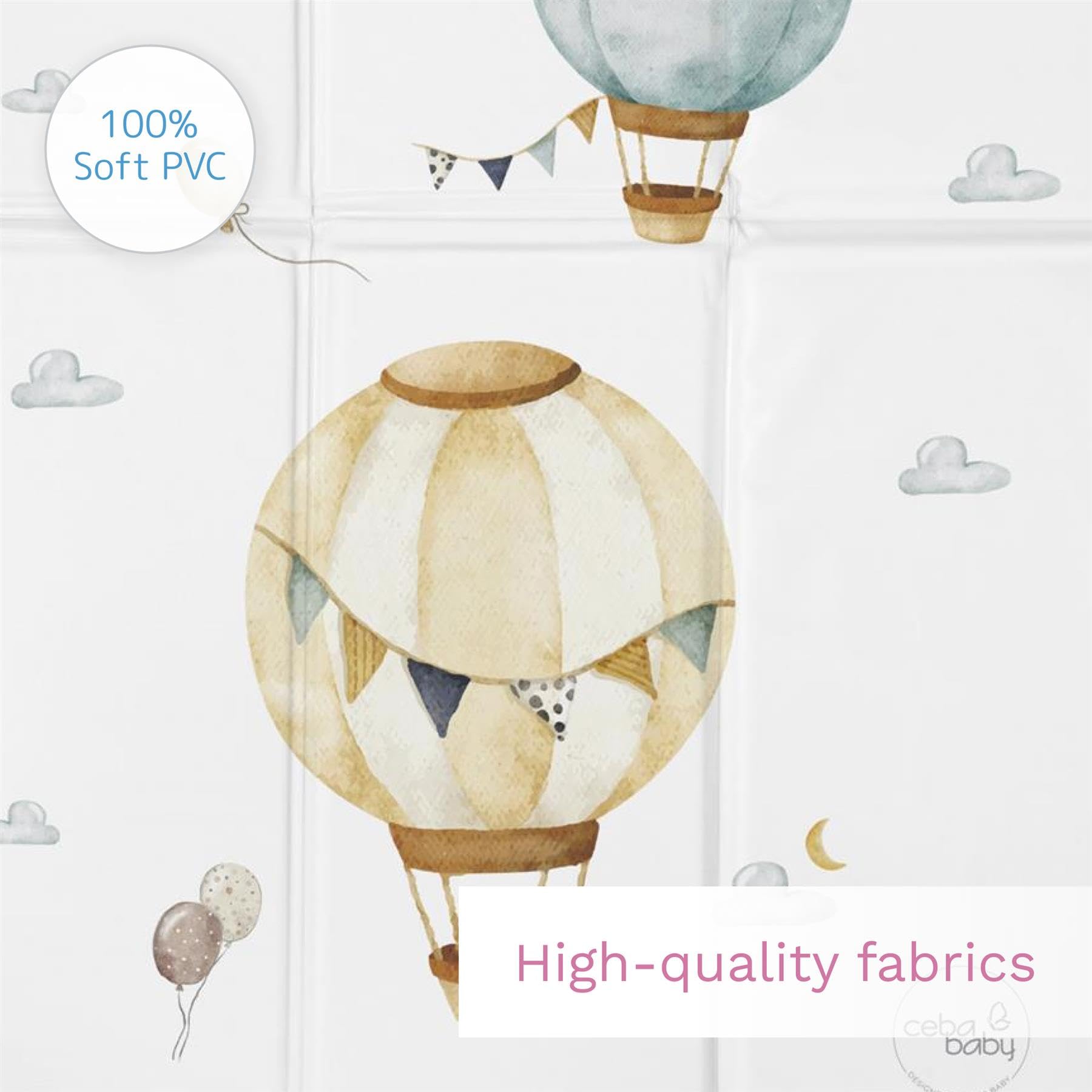 Portable Foldable Baby Travel Changing Mat, Balloons - Image 4