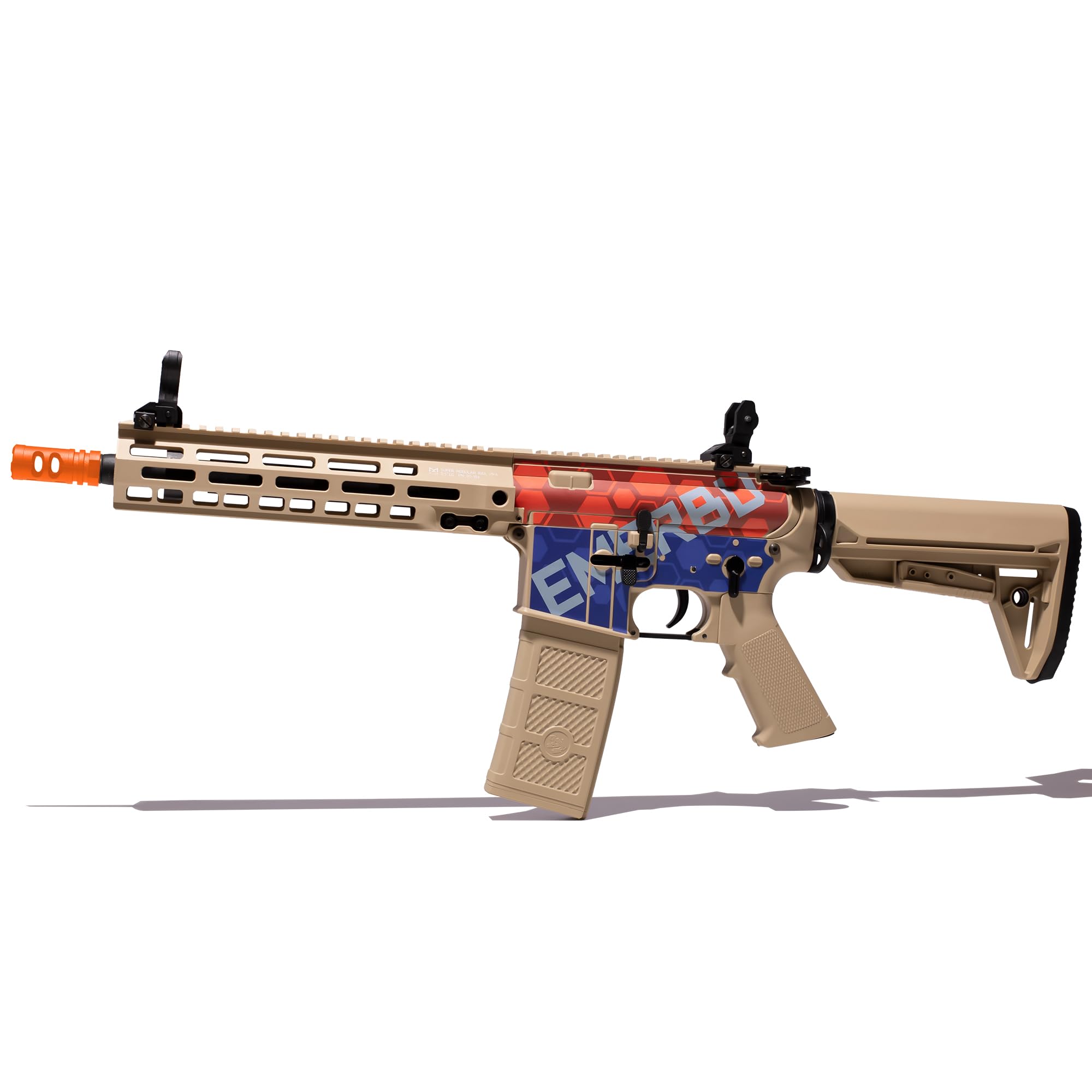 EMERBU Modified Electric Gel Ball Blaster MK8 - Metal V2 Gearbox - 11.1V - High Speed?Torque Motor - Ages 16+(Tan)