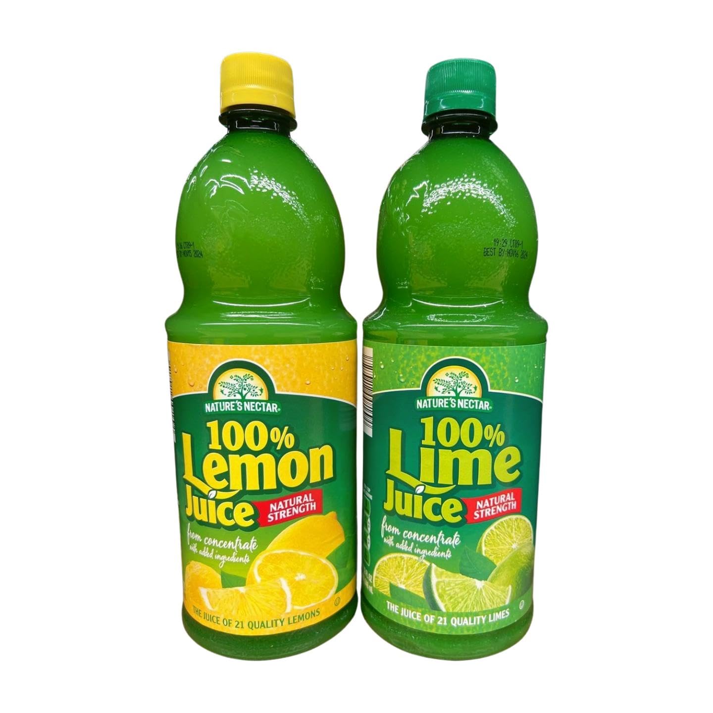 Generic 100% Lemon and Lime Juice, Natural Strength., 32 Fl Oz (Pack of 2)