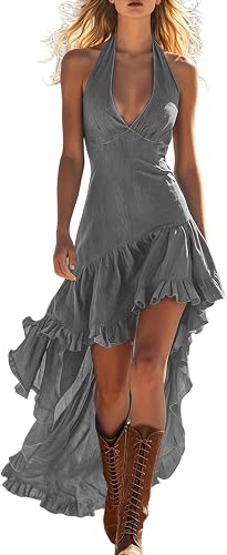Long Dresses For Women A Line Womens Casual Summer Womens Boho Dress,Sleeveless 