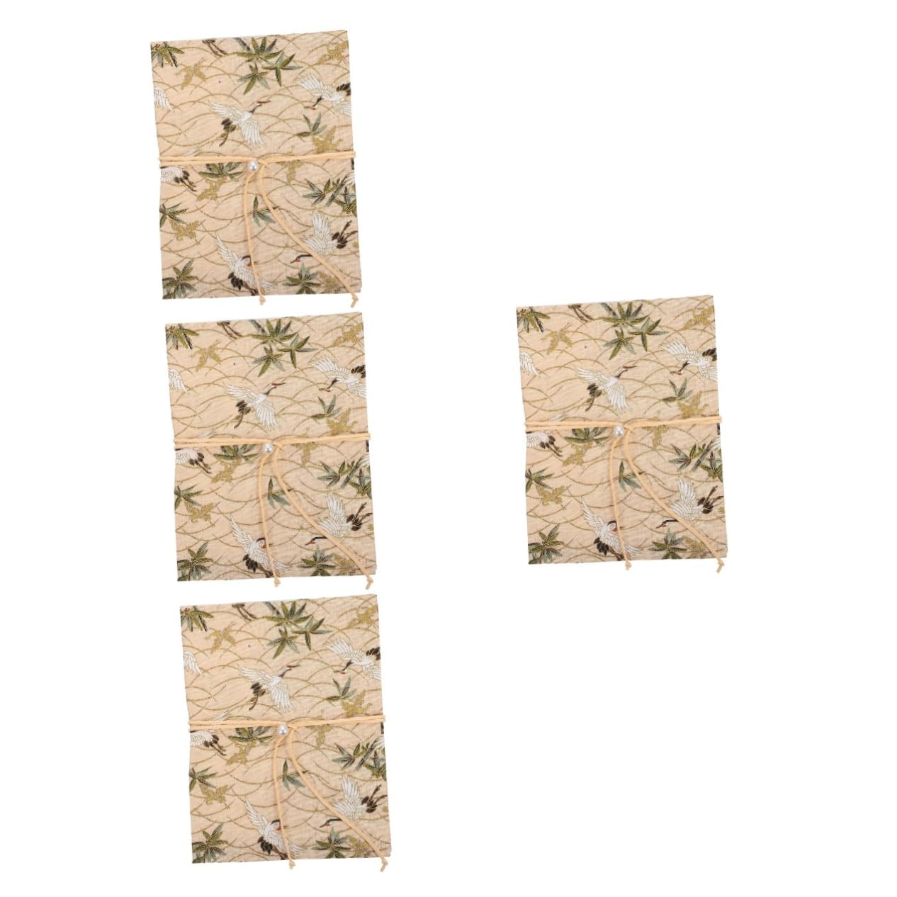 SHINEOFI 4pièces Couverture De Vintage Protège Cahier Pour Étudiants Housse De Chic Avec Motif De Idéale Pour École