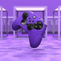 Vista 6 de playvital Samurai Edition Anti Slip Silicone Case Cover for Xbox Elite Wireless Controller Series 2 Core, Ergonomic Soft Rubber Skin Protector for