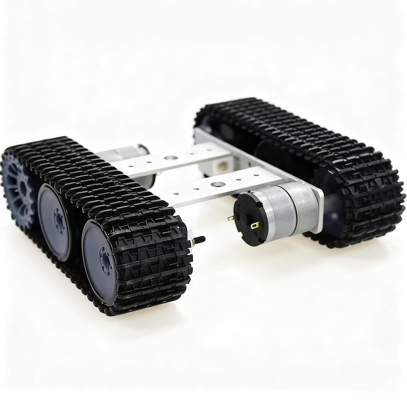 Wysokiej jakości metalowy zestaw do nauki podwozia zbiornika z 2 torami, inteligentny robot śledzony podwozie samochodu, zestawy startowe do eksperymentu edukacyjnego Arduino RaspberryPie Python