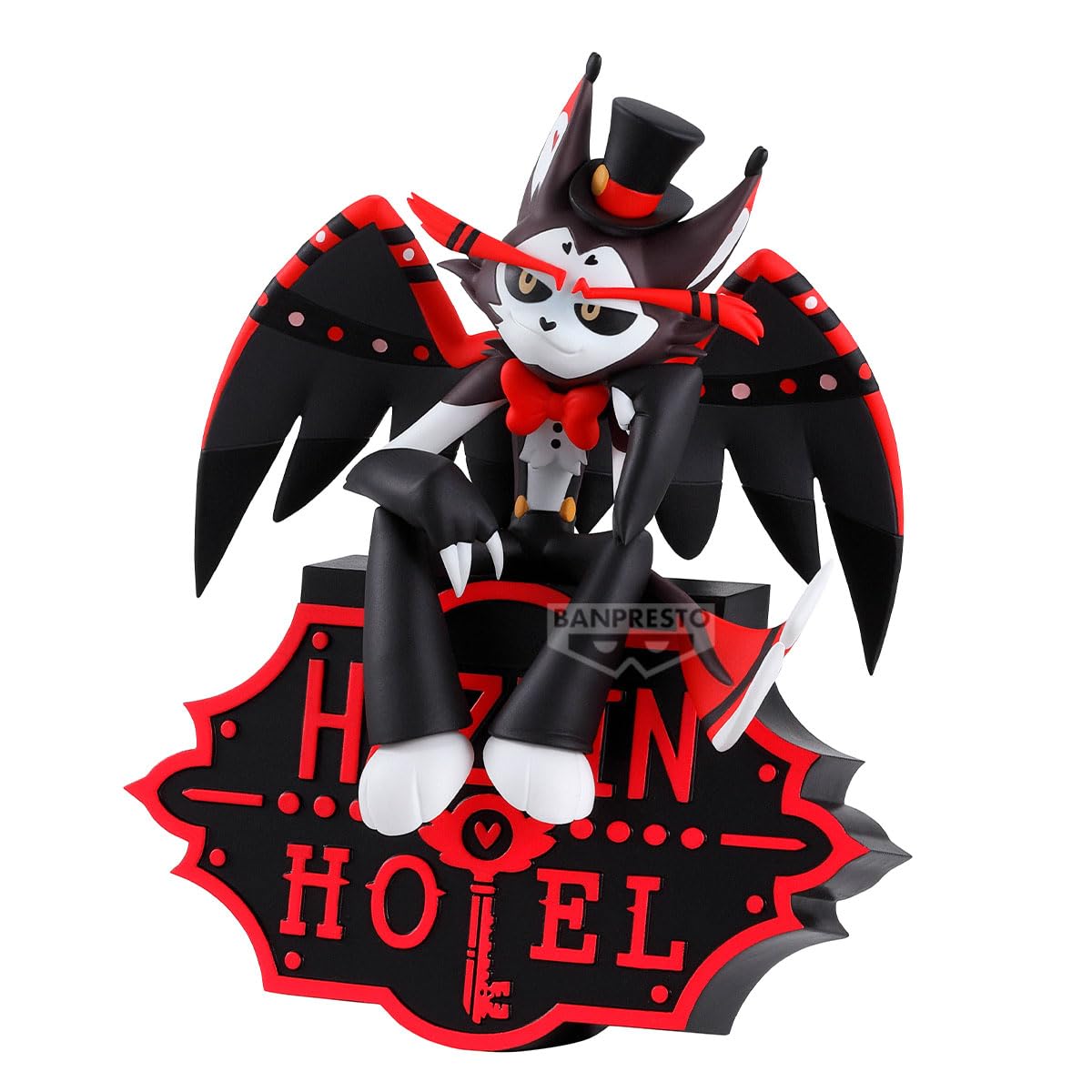 Banpresto Figurka Husk Hazbin Hotel, top monitora (Zob. A) 15 cm, BP29703P wielokolorowa, figurka kolekcjonerska, optymalna dla fanów anime