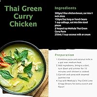 Vista 2 de Mekhala Pasta de curry verde tailandés orgánico. VEGANA. SIN GLUTEN. SIN AZÚCAR. Versátil. CALIENTE (6 x 3.53 oz)