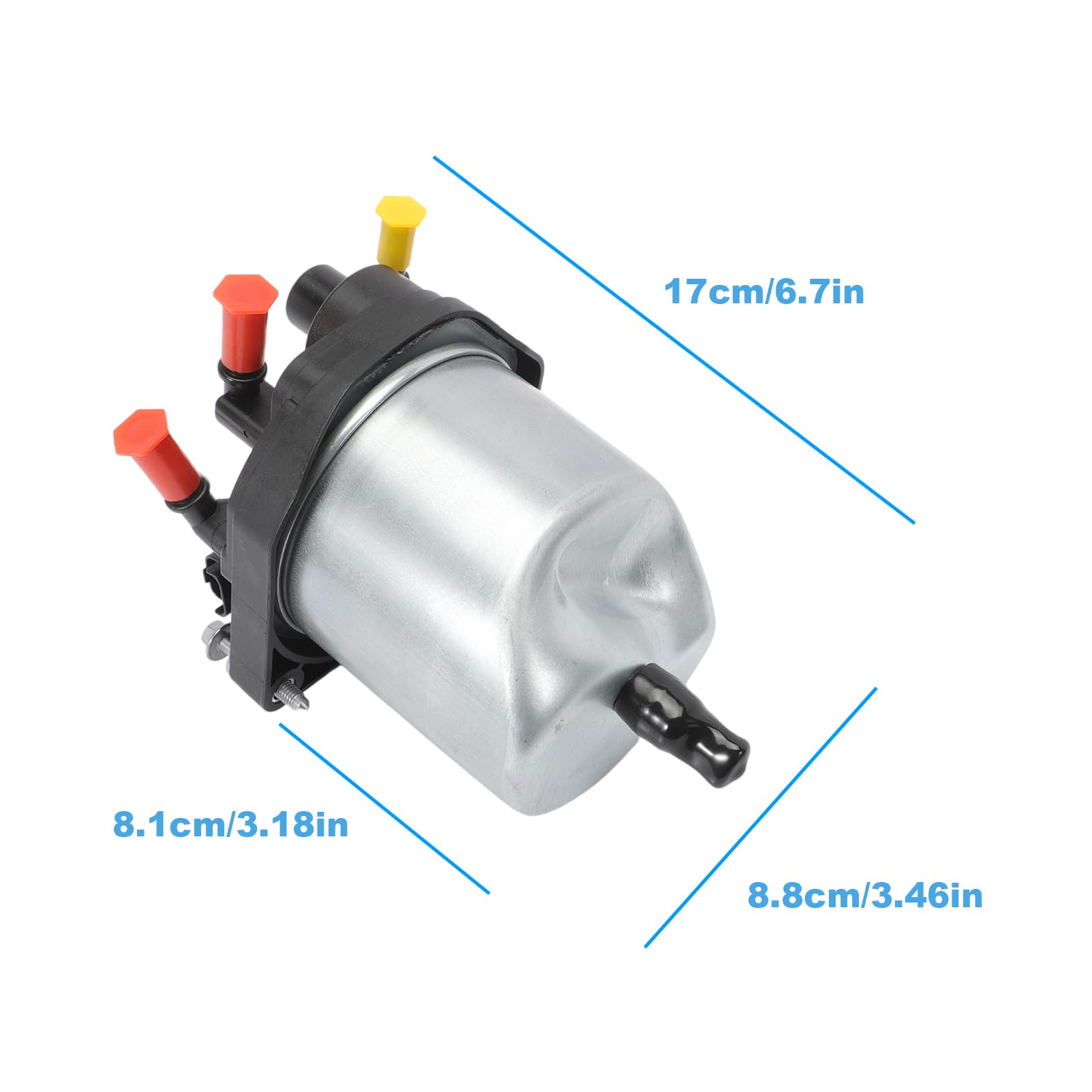 Carcasa de filtro de filtro de combustible 9809757980 compatible con Berlingo (B9) C3 C4 C5 DS4 DS5 Carcasa de filtro gasoil Compatible Partner 208 308 508 1906E6 190197