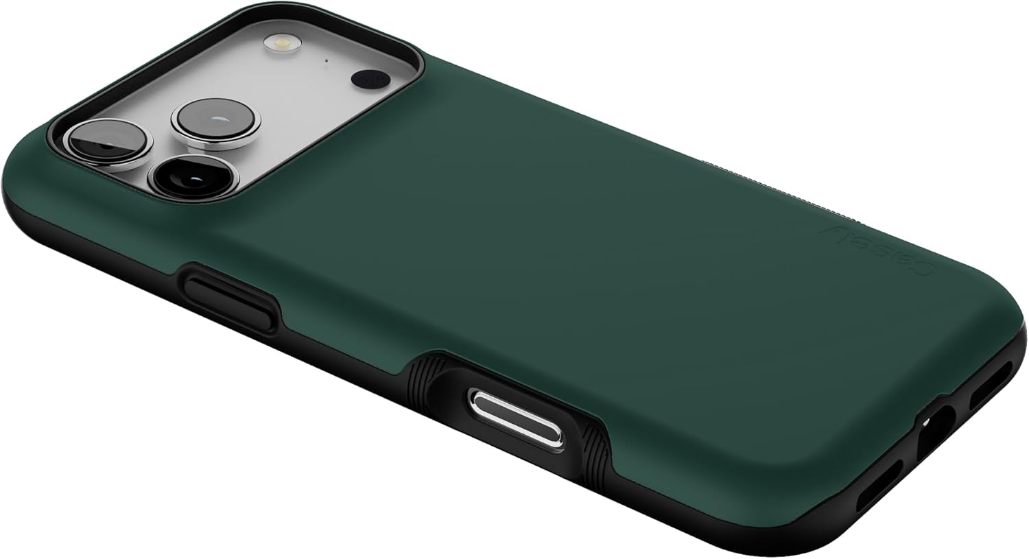 Casely iPhone 17 Pro Max Case | The Boyfriend Collection | Forest Green | Bold Protective Design | Compatible with MagSafe