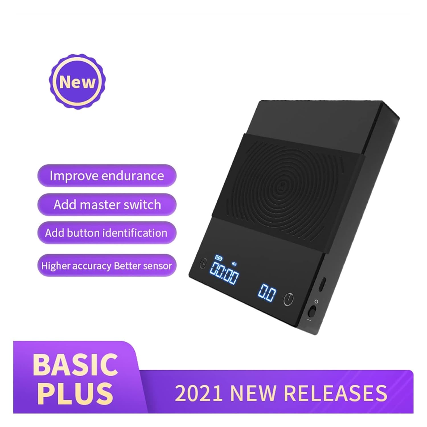 キッチンスケール コーヒースケール、自動タイマー付きエスプレッソを注ぐデジタルスマート電子キッチンスケール キッチン用品 (Colo