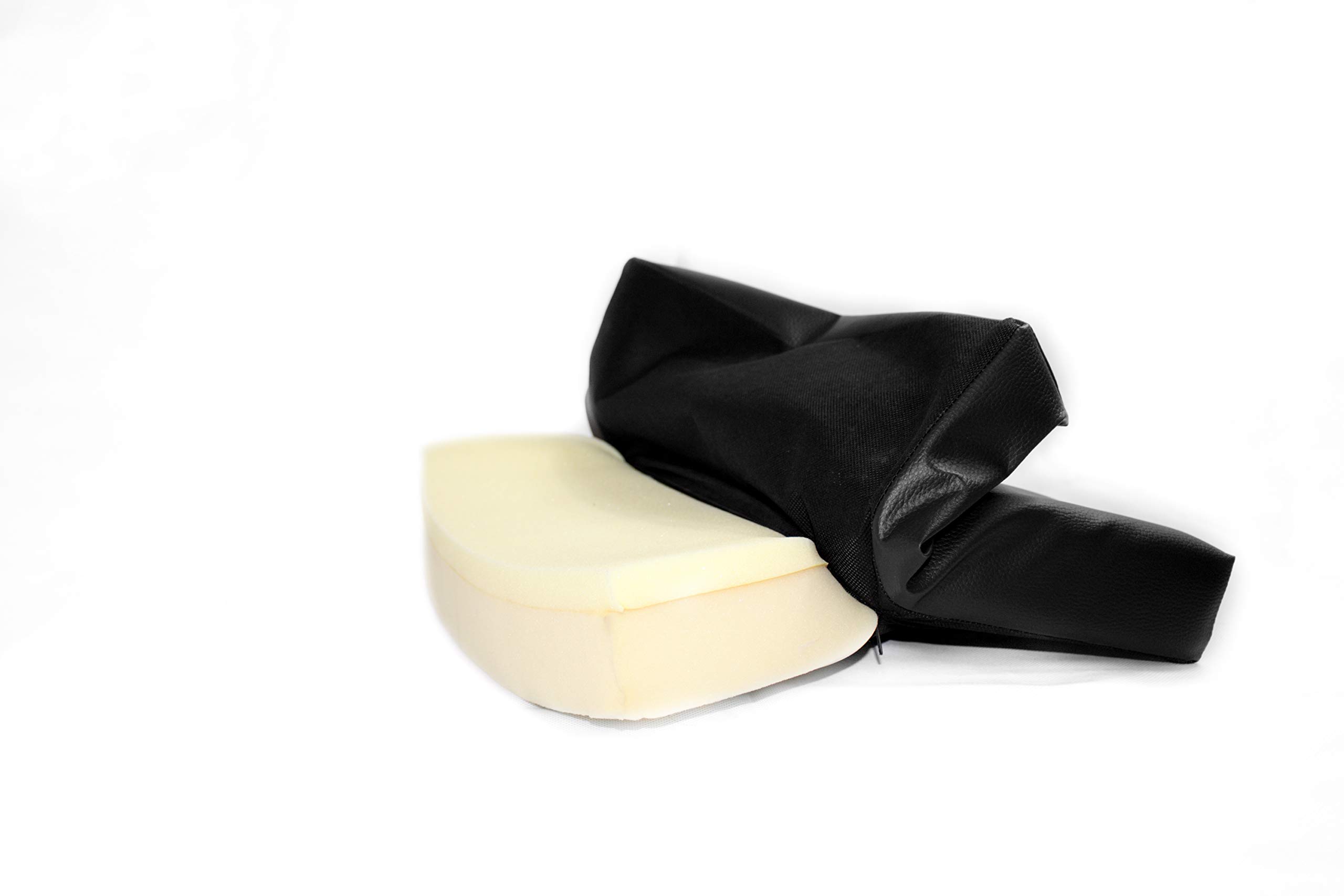 Sitzauflage für Rollstühle und Bürostühle zur Druckentlastung | Gesunde Körperhaltung, gegen Rückenschmerzen | Sitzkissen | Ergonomisches Rollstuhlkissen | 43x48, schwarz
