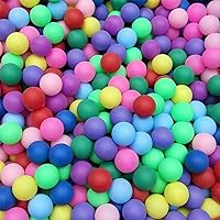 185 Pack Colorful 40mm Ping Pong Balls Bulk - Plastic Table Tennis Balls for Kids Games, DIY Crafts, Holiday Decor & Teaching Tools