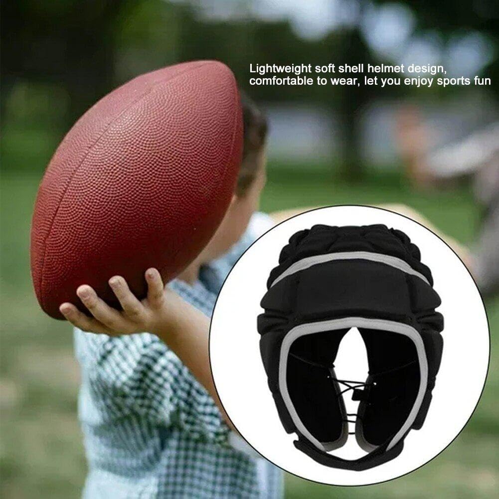 Casque De Protection Rugby/foot - Réglable Pour Ados/adultes, Absorbe Les Chocs, Léger