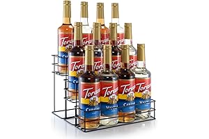12 Bottle Capacity Coffee Syrup Organizer
