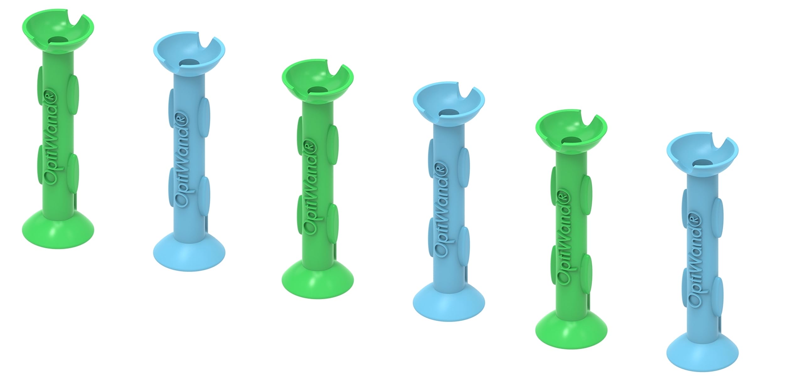 6 Pack Small Soft Contact Lens Removal & Insertion Tool - Silicone Rubber Soft Lens Inserter & Remover Device with Pincher End & Finger Grips - Safe & Easy on Eyes, Travel Size 1.75"