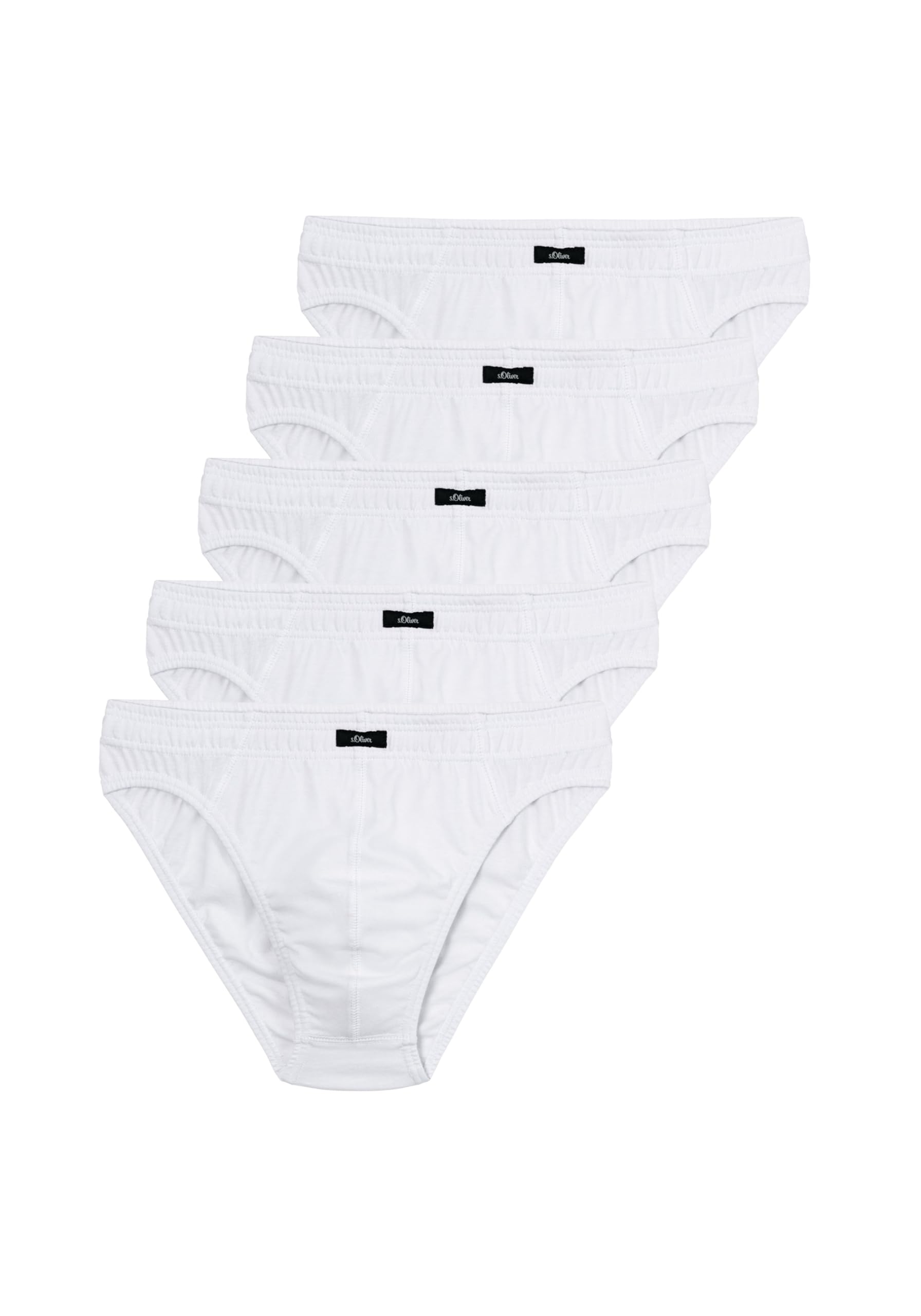 s.Oliver Majtki męskie, 5 sztuk, białe, 5 x biały, 3XL