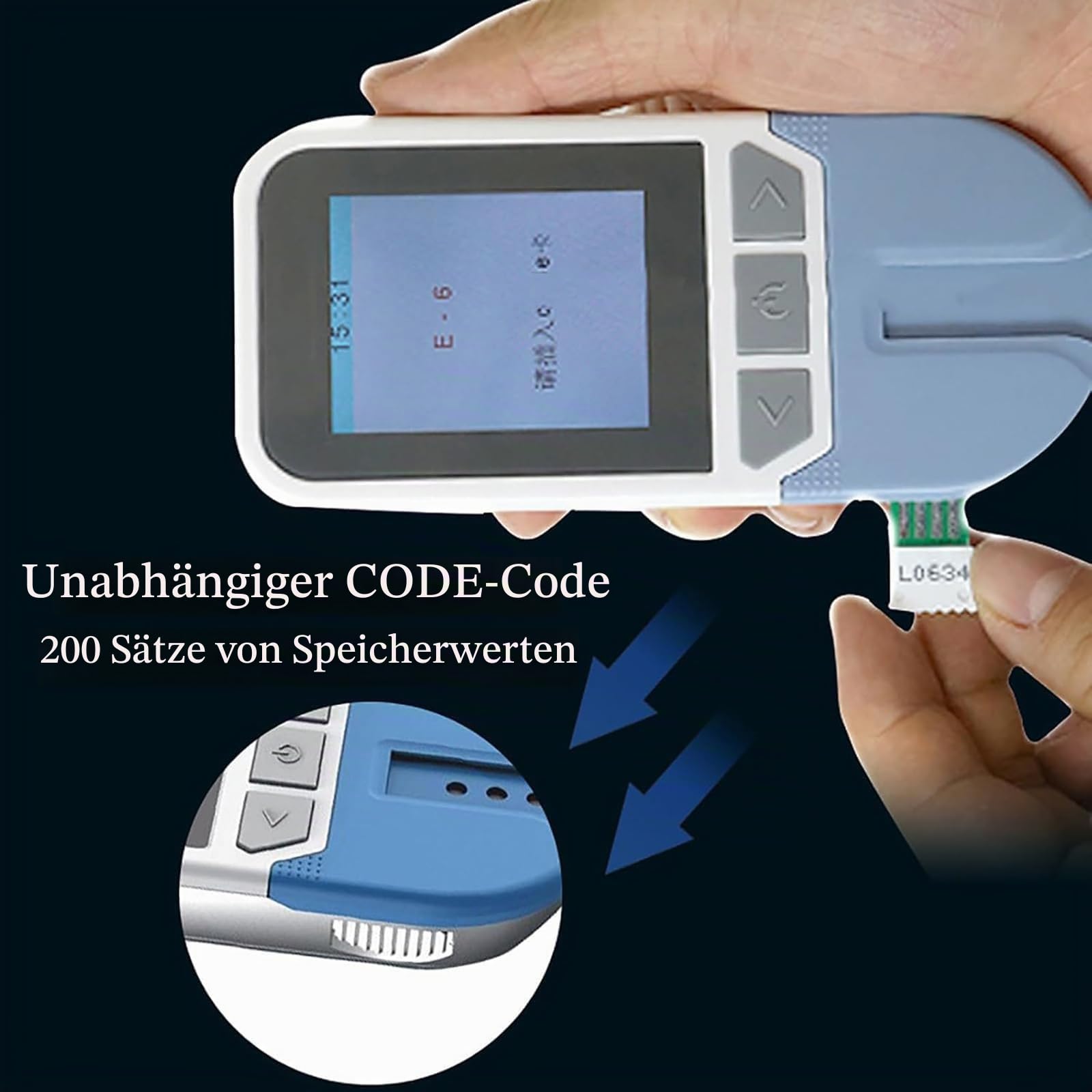 Cholesterin-Testgerät, Multifunktionales Lipid-Messgerät-Set, 5-in-1 Für TC, TG, LDL, HDL, Blutfett-Tester Mit 25 Teststreifen, 200 Speicherplätze Für Messwerte, Schnelle Ergebnisse